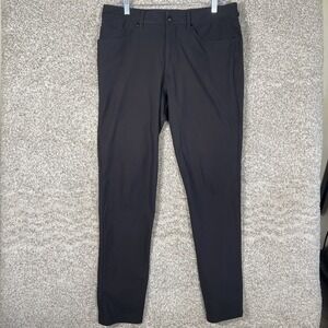 Lululemon ABC Pant Slim Fit Mens 33 Warpstreme Black Golf Casual Athletic